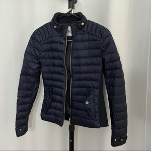 Zara navy down jacket